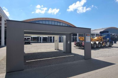 Carport-Auslieferung