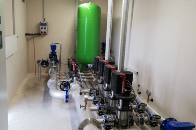 Raummodul als Pumpstation